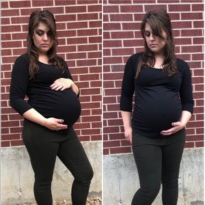 H&M Three Quarter Sleeve T-Shirt